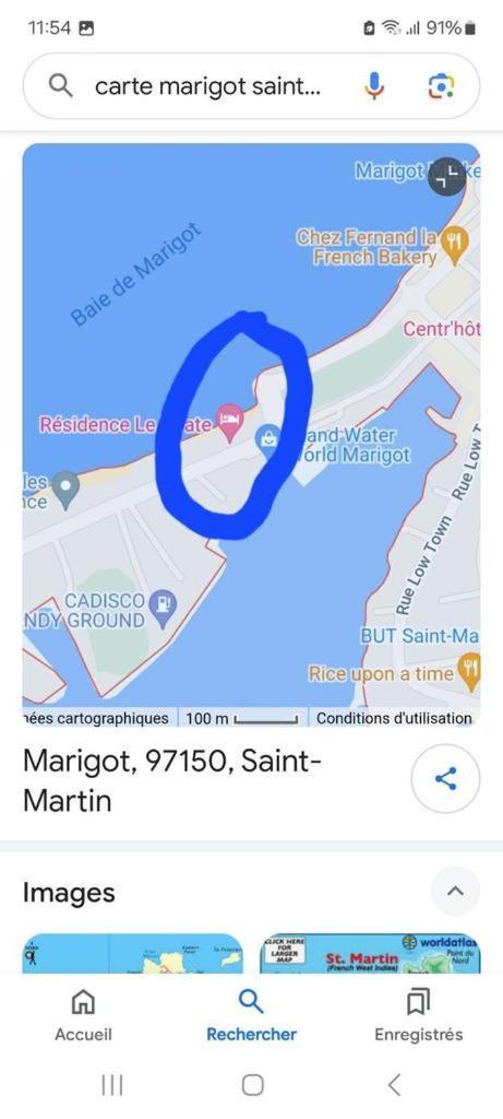 Appartement Pieds Dans L'Eau Vue Mer Acces Plage Et Piscine Marigot  Exterior photo
